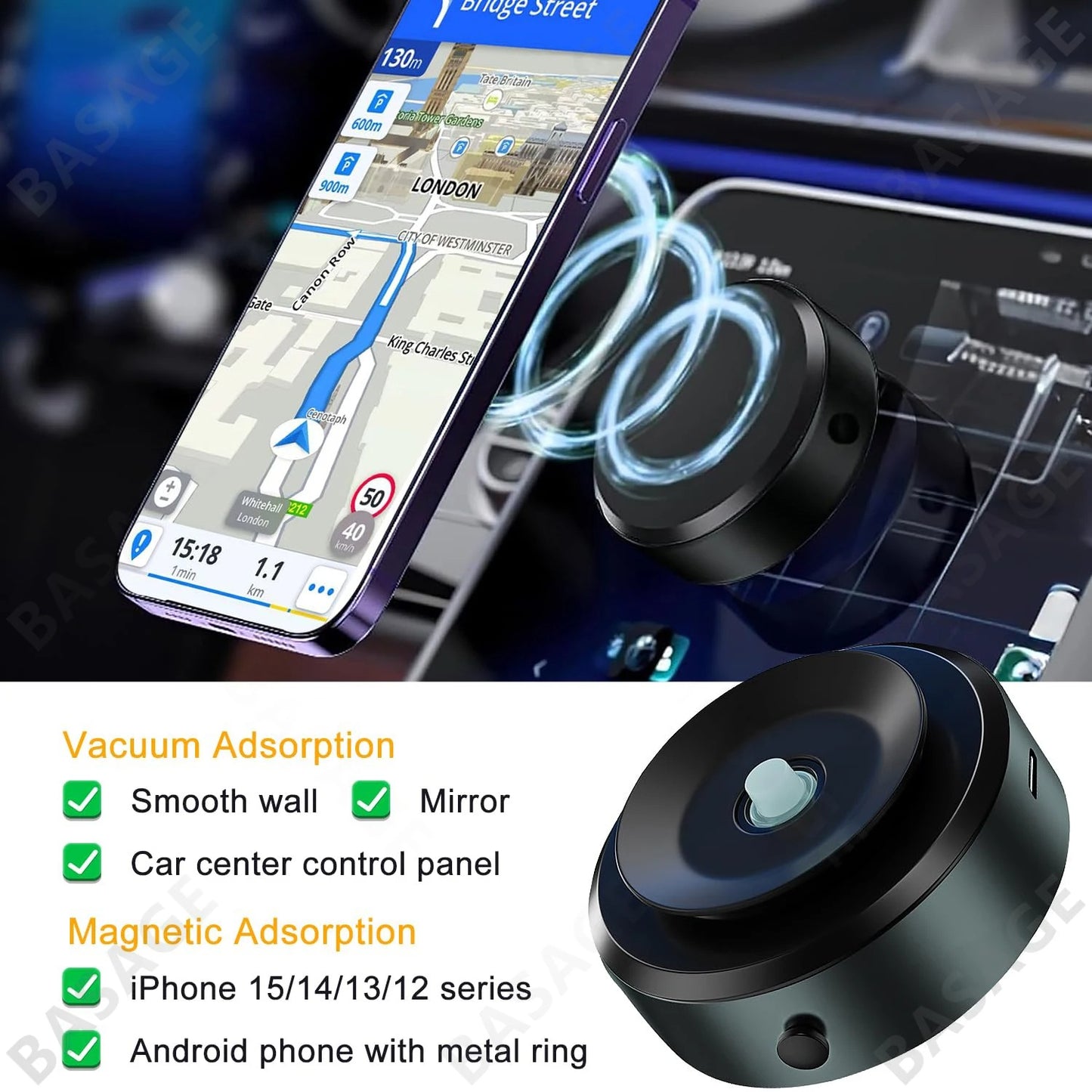 Universal Magnetic Car Mount Mobile Phone Holder