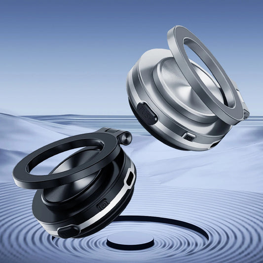360° Folding Electric-Magnetic Phone Holder with Intelligent Vacuum
